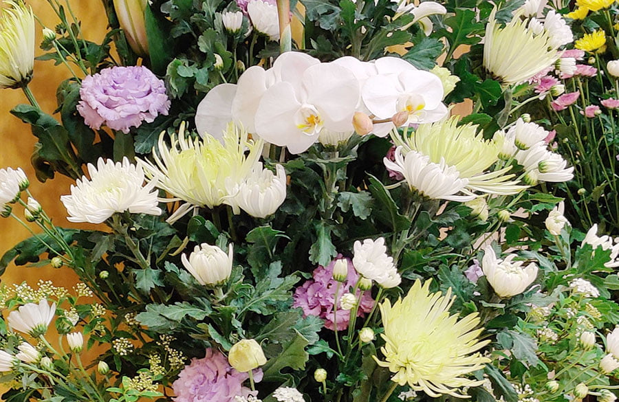 写真：お供え花
