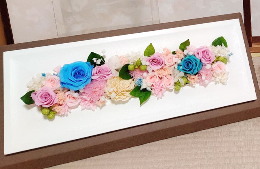写真：プリザーブドフラワー